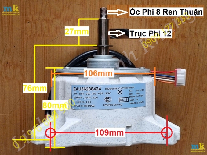 ( SP1759 ) Quạt Hãng LG Mã EAU36288424